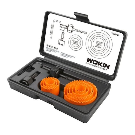 Wokin 11Pc Hole Saw Set 756711